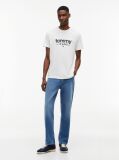 White Logo Graphic Slim T-Shirt  Men