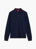Blue Regular Fit Long Sleeve Polo Shirt  Men