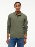 Green Regular Fit Long Sleeve Polo Shirt  Men