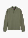 Green Regular Fit Long Sleeve Polo Shirt  Men