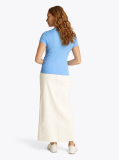 Blue Essential Slim Rib-Knit T-Shirt  Women