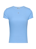 Blue Essential Slim Rib-Knit T-Shirt  Women