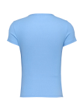 Blue Essential Slim Rib-Knit T-Shirt  Women