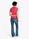 Pink Essential Slim Rib-Knit T-Shirt  Women
