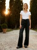 White Essential V-Neck Slim Fit T-Shirt  Women