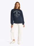 Blue NYC Logo Crew Neck Sweatshirt  Women