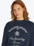 Blue NYC Logo Crew Neck Sweatshirt  Women