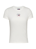Beige Essential Slim Fit Logo T-Shirt  Women