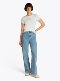 Beige Essential Slim Fit Logo T-Shirt  Women