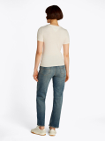 White Slim Fit NYC Logo T- Shirt  Women
