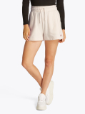 White Relaxed Sweat Shorts  Women
