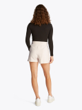 White Relaxed Sweat Shorts  Women