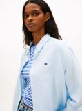 Blue Relaxed Fit Linen Blend Shirt  Women