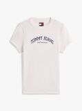Beige Logo Slim Crew Neck T-Shirt  Women