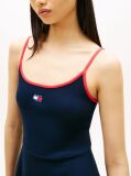 Blue Tommy Badge Strap Mini Skater Dress  Women