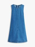 Denim Chambray Sleeveless Mini A-Line Dress  Women