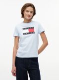 Blue Tonal Tommy Flag T-Shirt  Women
