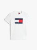 White Tonal Tommy Flag T-Shirt  Women