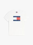 White Tonal Tommy Flag T-Shirt  Women