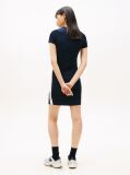 Blue Logo Tape Bodycon Midi Dress  Women