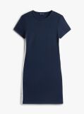 Blue Logo Tape Bodycon Midi Dress  Women