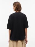 Black Washed Oversized Jersey T-Shirt  Women