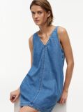Denim V-Neck Denim Dress  Women