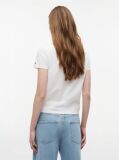 White Repeat Logo Washed Jersey T-Shirt  Women