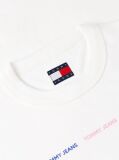 White Repeat Logo Washed Jersey T-Shirt  Women