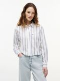 Multi Relaxed Fit Twill Cropped Shirt  Women