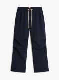 Blue Low Rise Parachute Trousers  Women