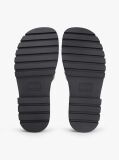 Black Jelly Chunky Cleat Fisherman Sandals  Women