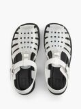 White Jelly Chunky Cleat Fisherman Sandals  Women