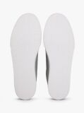 Grey Canvas Embossed Trainers  Men