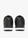 Black Signature Tape Trainers With Leather  Men