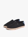 Black Flag Embroidery Canvas Espadrilles  Men