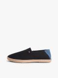 Black Flag Embroidery Canvas Espadrilles  Men