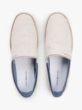 White Linen Chambray Espadrilles  Men