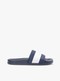 Blue Flag Strap Pool Slides  Men