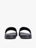 Black Logo Textured Pool Slides  Men