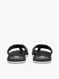Black Crest Patch Webbing Strap Flip-Flops  Men
