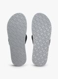 Black Crest Patch Webbing Strap Flip-Flops  Men