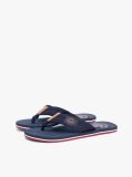 Blue Crest Patch Webbing Strap Flip-Flops  Men