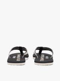 Black Webbing Strap Logo Flip-Flops  Men