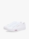 White Signature Midsole Lace-Up Trainers With Leather  Men