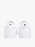 White Signature Midsole Lace-Up Trainers With Leather  Men