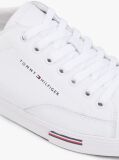 White Signature Midsole Lace-Up Trainers With Leather  Men