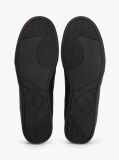 Black Contrast Heel Trainers With Leather  Men
