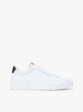 White Fine Cleat Basketball Trainers With Leather  Men