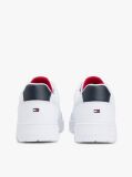 White Fine Cleat Basketball Trainers With Leather  Men